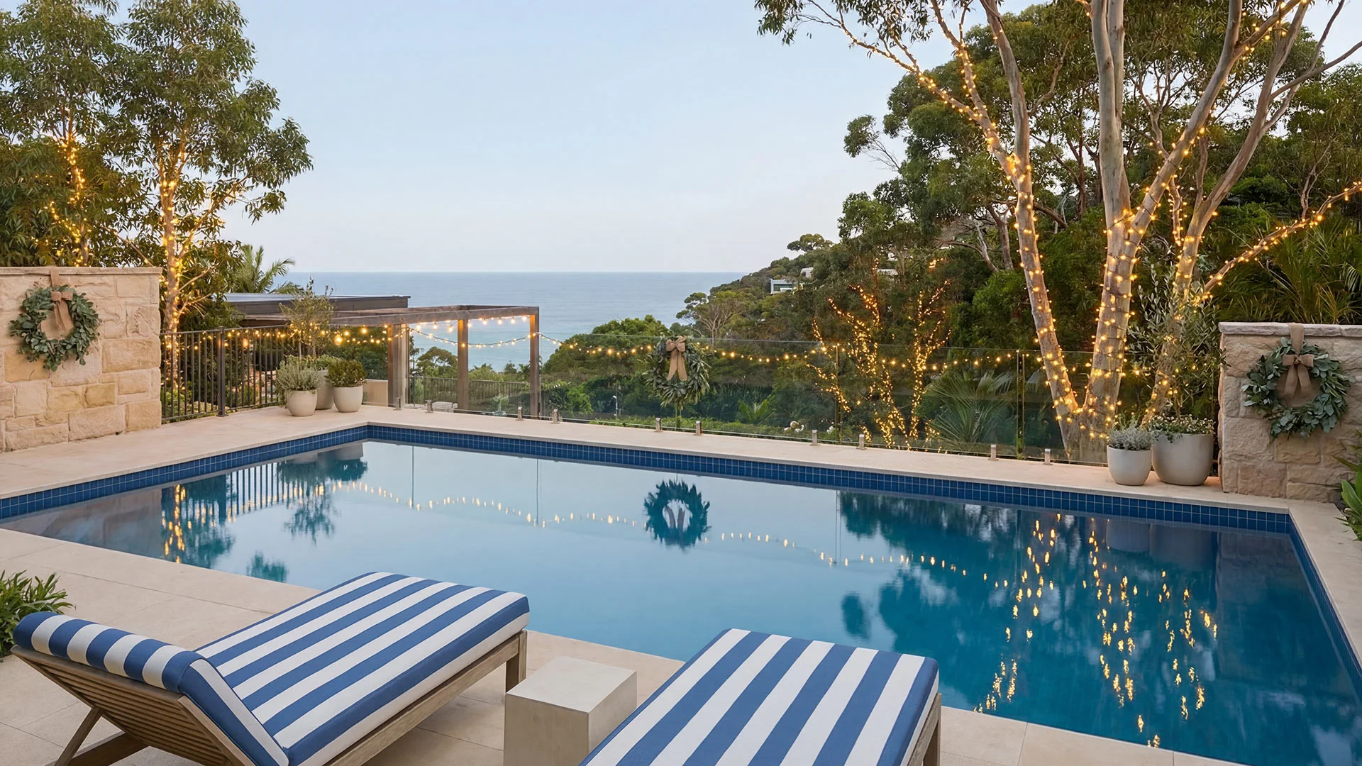 Christmas Light Pool Avalon Beach Sydney