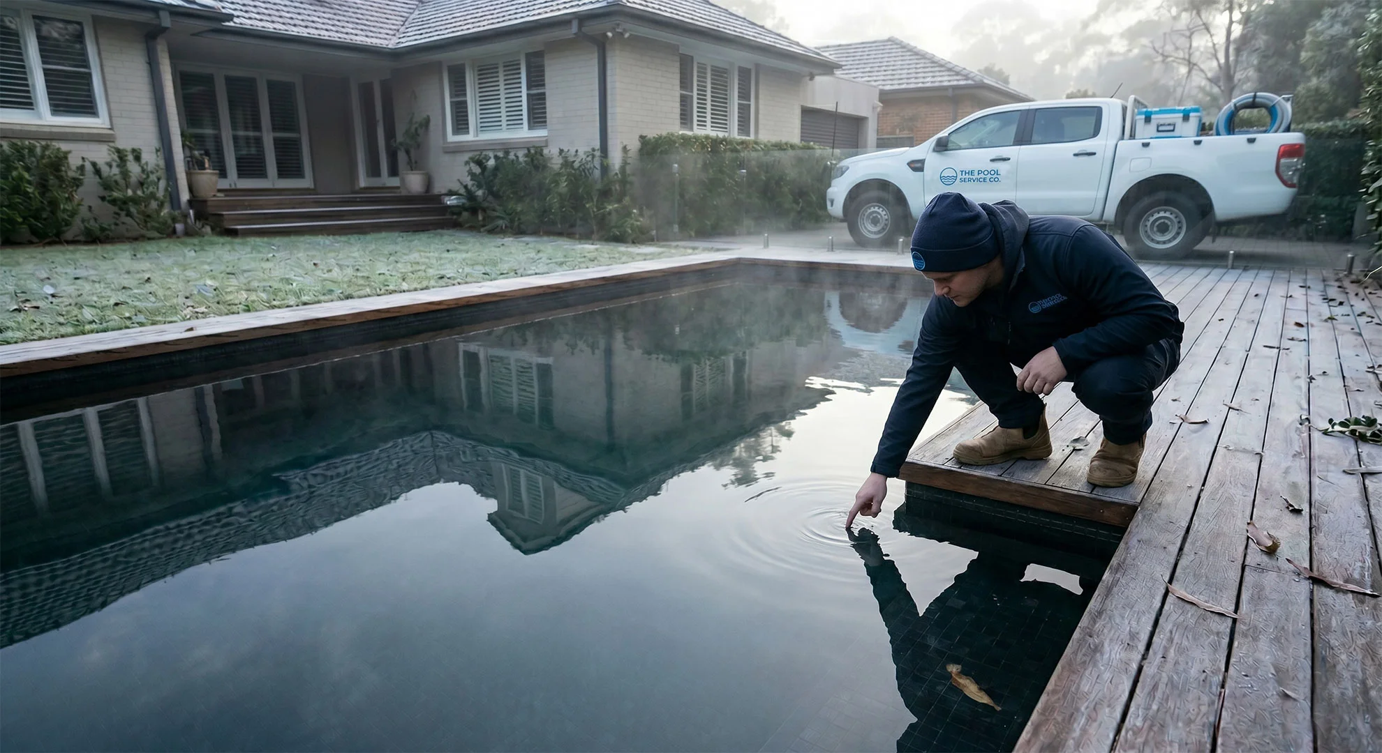 Cold Water Cleaning Pools Winter Sydney
