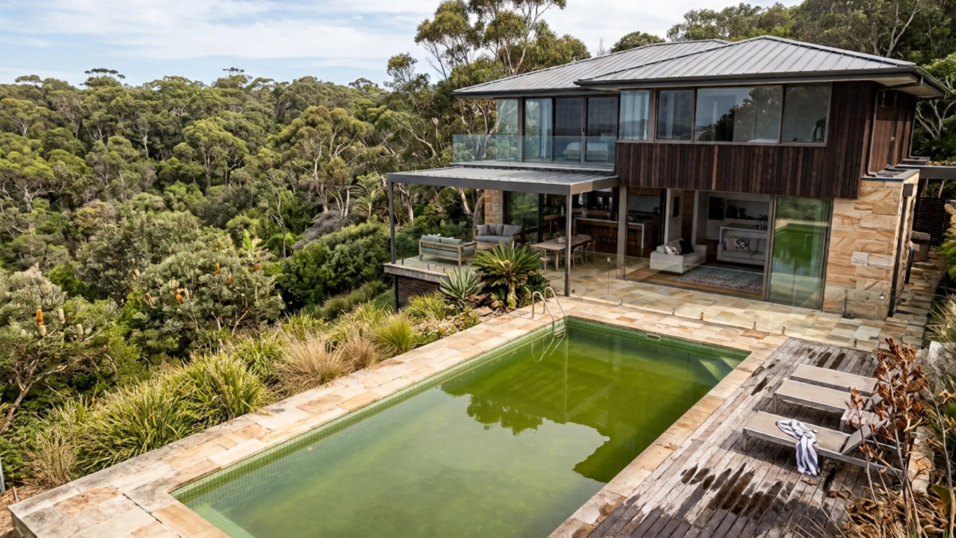 Dirty Green Pool Cleaning & Service